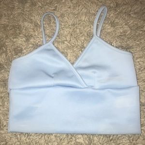Boohoo Blue Crop Top